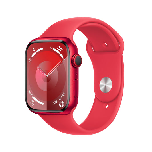 Apple Watch Series 9 GPS + Cellular 45mm (PRODUCT)RED Aluminium Case with (PRODUCT)RED Sport Band - S/M