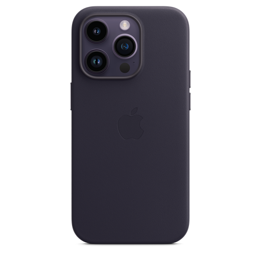 iPhone 14 Pro Leather Case with MagSafe - Ink