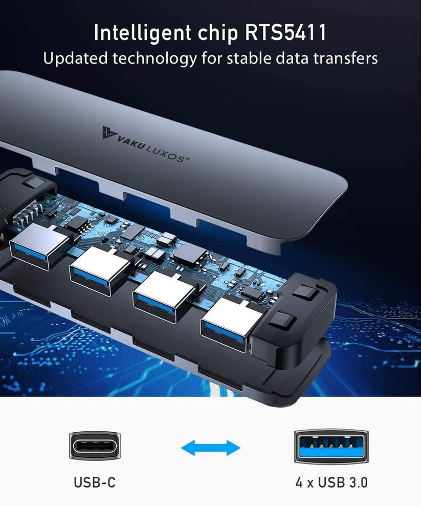 vaku-luxos®-ultros-4in1-4xusb-c-3-0-hub-grey8905129020811