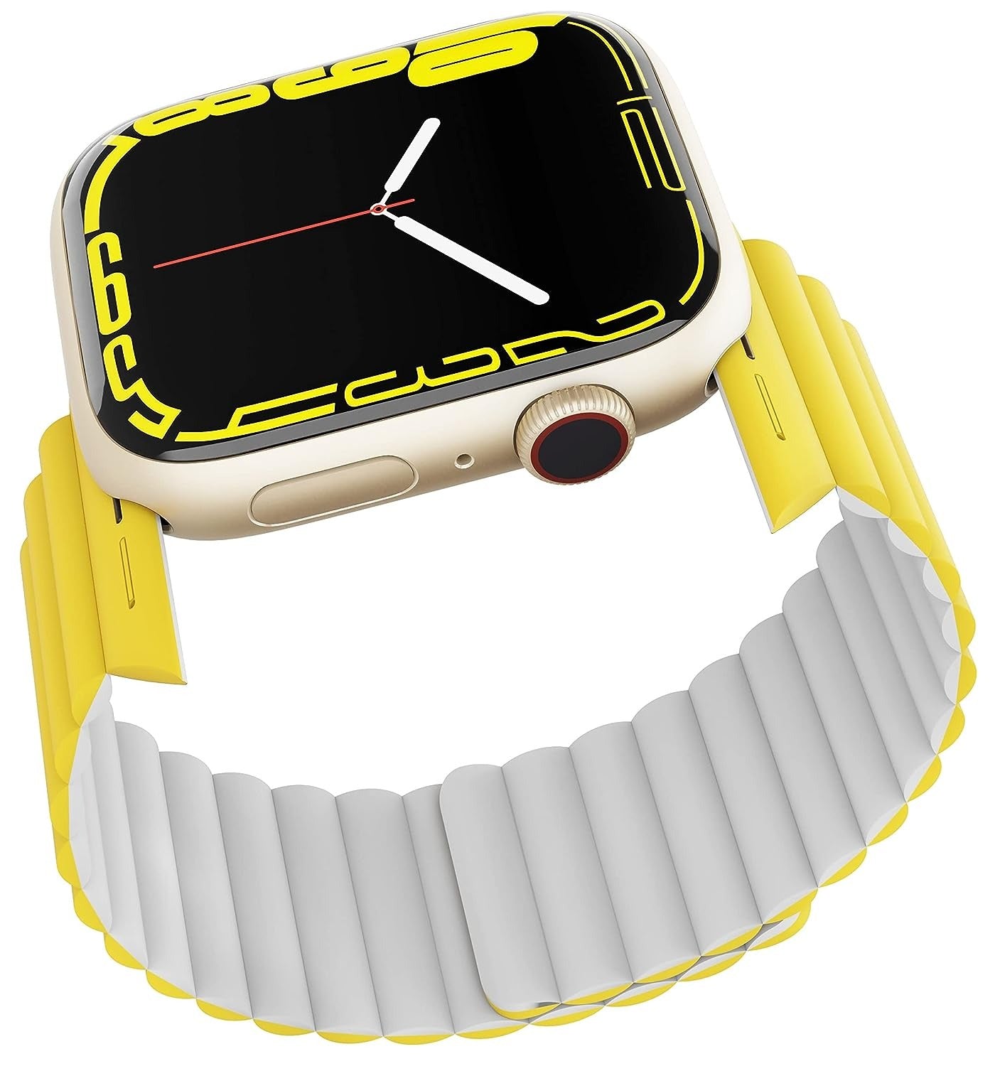 vaku-luxos®-stark-magnetic-self-adjusting-fit-silicon-watch-straps-for-41mm-38-40mm-yellow8905129016210