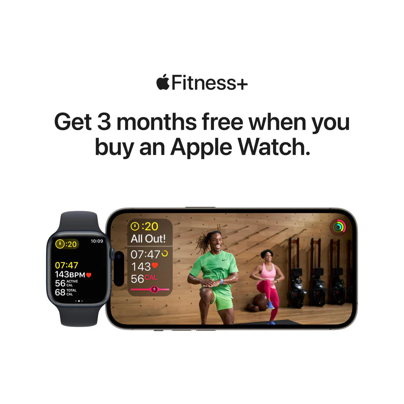 Apple Watch SE GPS + Cellular 44mm Midnight Aluminium Case with Midnight Sport Band - Regular