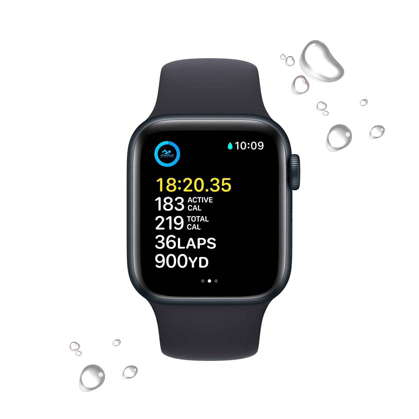 Apple Watch SE GPS + Cellular 40mm Midnight Aluminium Case with Midnight Sport Band - Regular