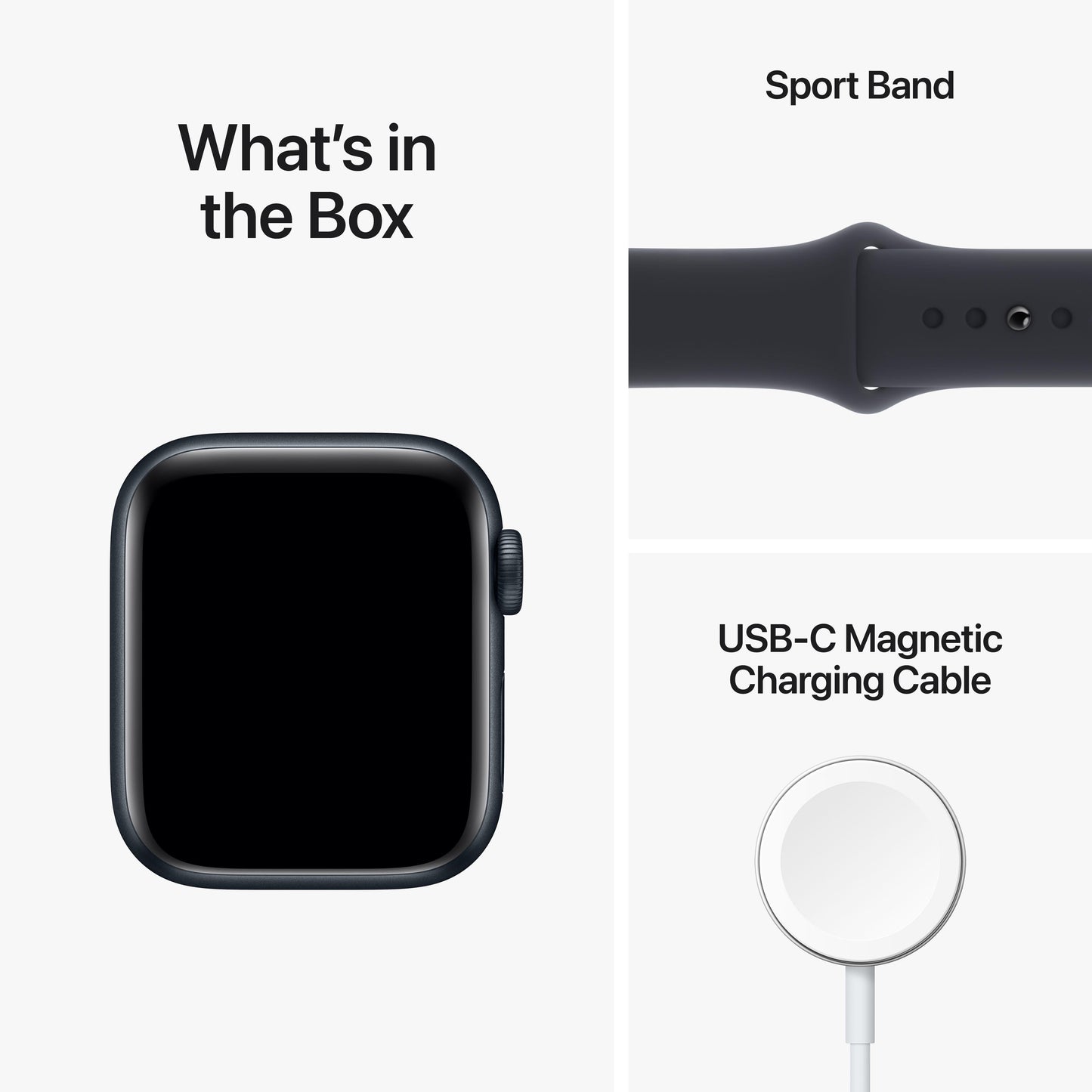 Apple Watch SE GPS + Cellular 40mm Midnight Aluminium Case with Midnight Sport Band - Regular