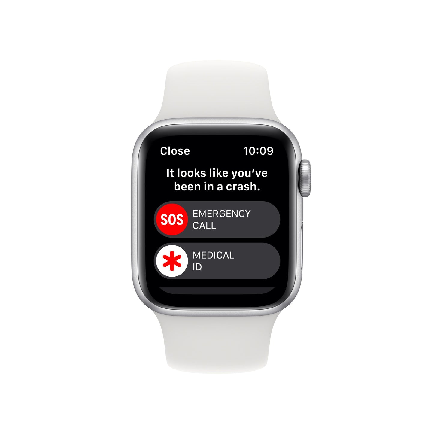 Apple Watch SE GPS + Cellular 40mm Silver Aluminium Case with White Sport Band - Regular