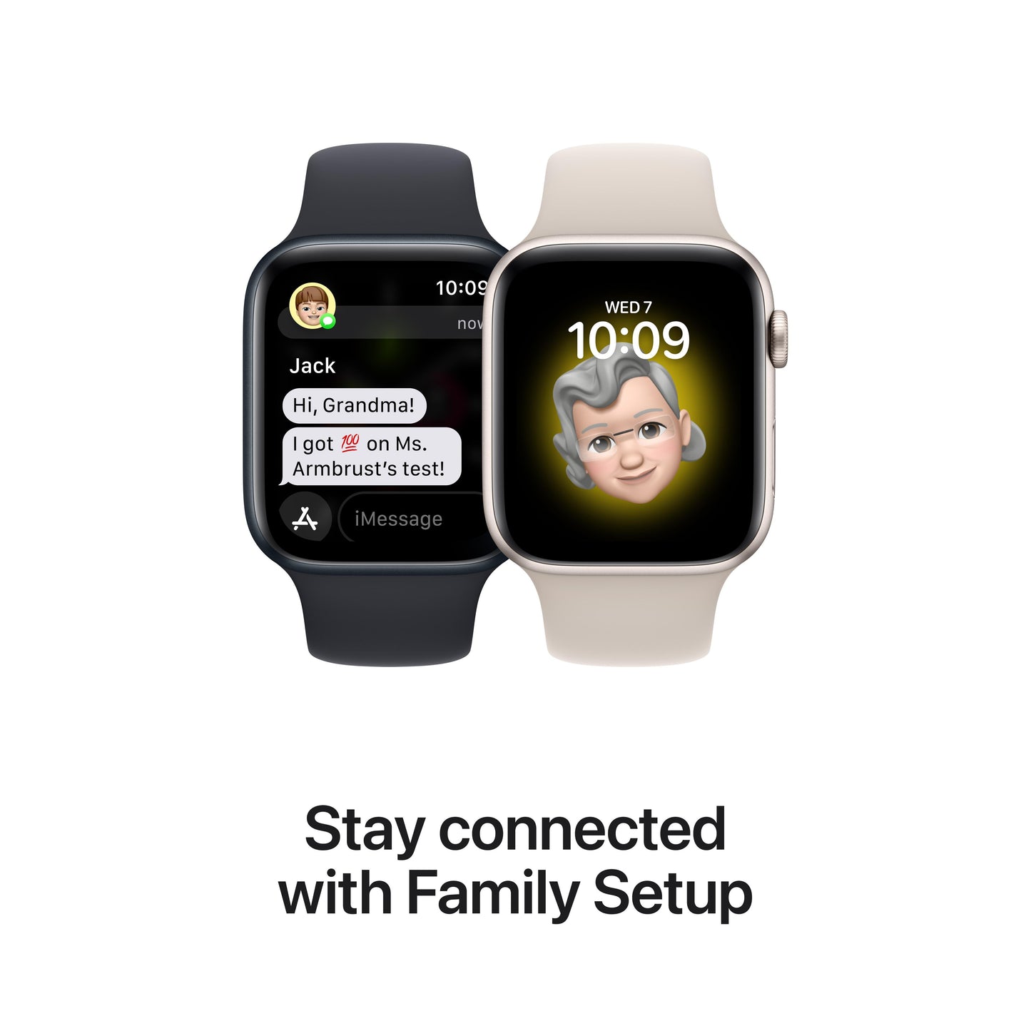 Apple Watch SE GPS + Cellular 40mm Starlight Aluminium Case with Starlight Sport Band - Regular