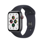 Apple Watch SE GPS + Cellular, 44mm Space Grey Aluminium Case with Midnight Sport Band - Regular