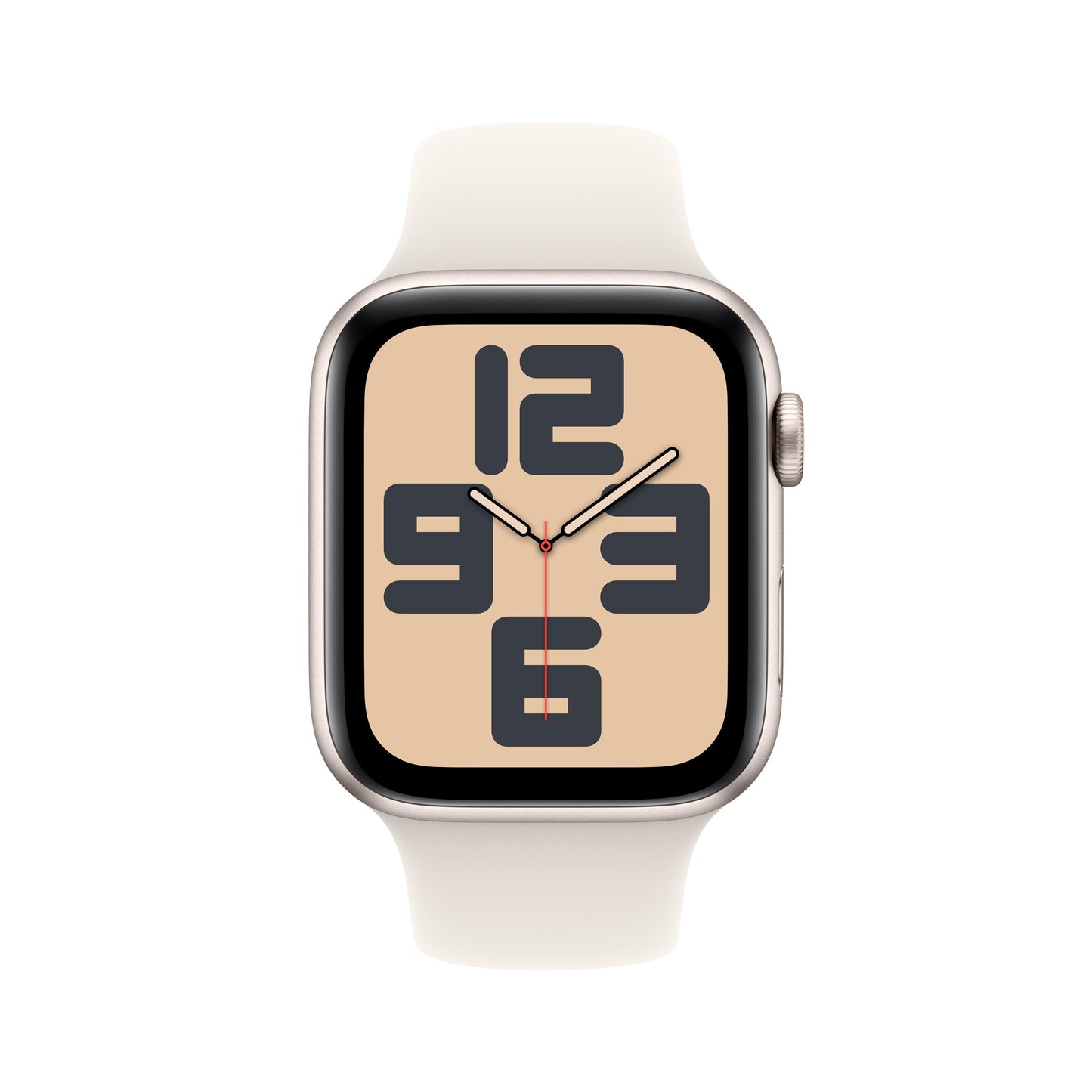 Apple Watch SE GPS + Cellular 44mm Starlight Aluminium Case with Starlight Sport Band - M/L