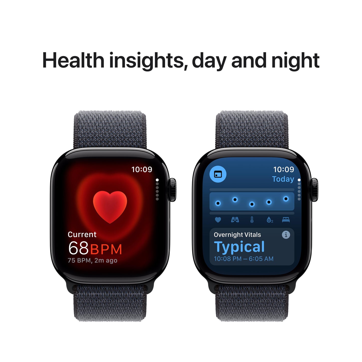 Apple Watch Series 10 GPS + Cellular 42mm Jet Black Aluminium Case with Ink Sport Loop