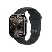 Apple Watch Series 10 GPS + Cellular 42mm Slate Titanium Case with Black Sport Band - S/M