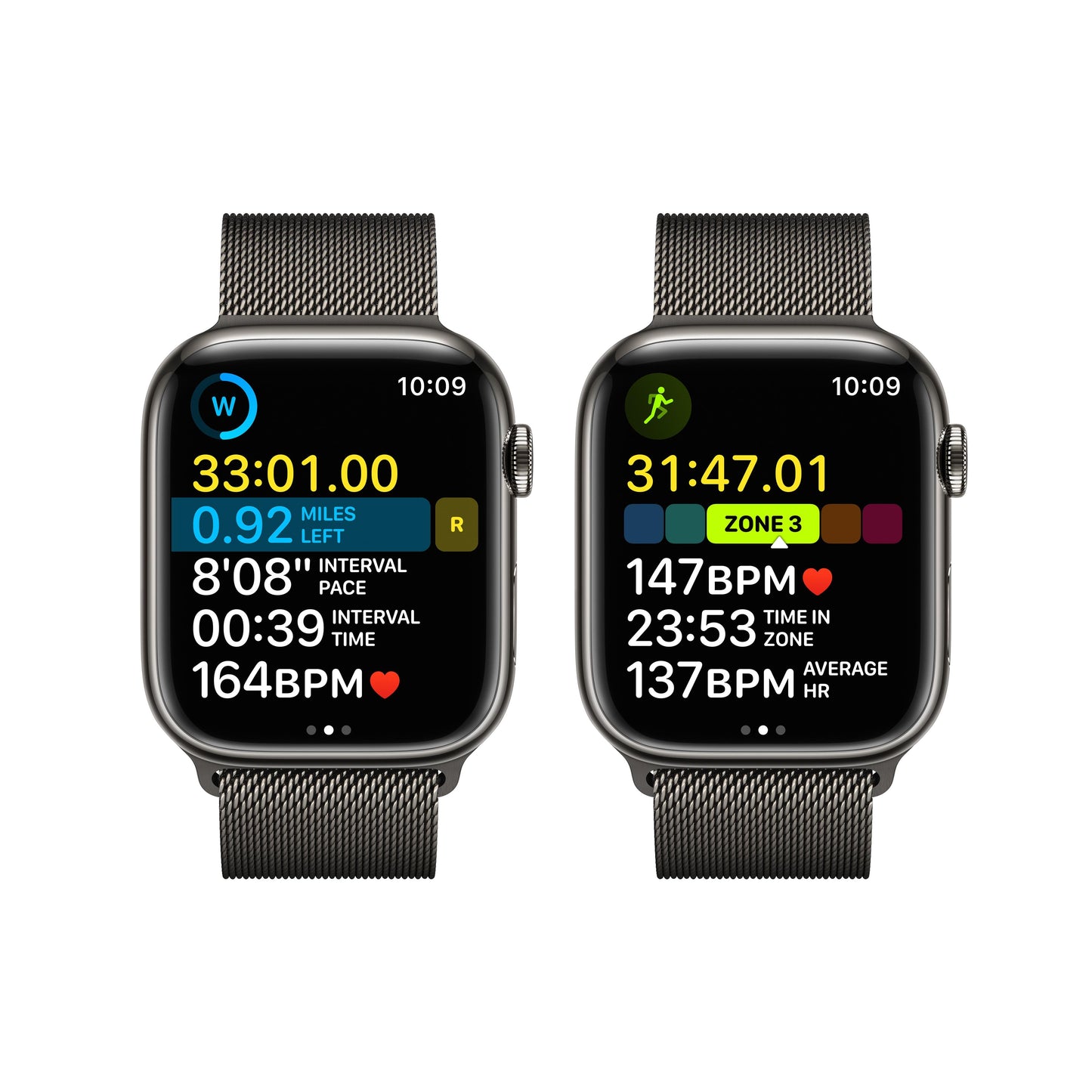 Apple Watch Series 8 GPS + Cellular 45mm Graphite Stainless Steel Case with Graphite Milanese Loop