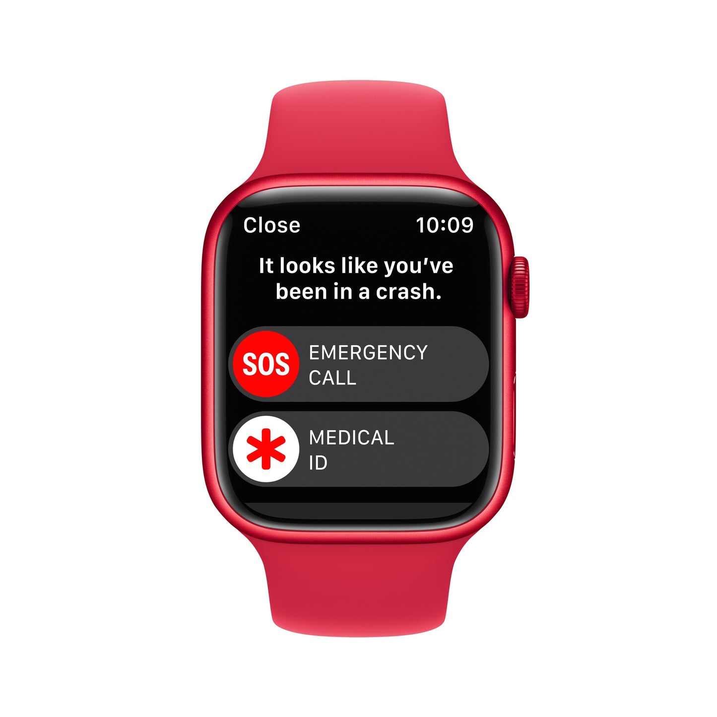 Apple Watch Series 8 GPS + Cellular 45mm (PRODUCT)RED Aluminium Case with (PRODUCT)RED Sport Band - Regular