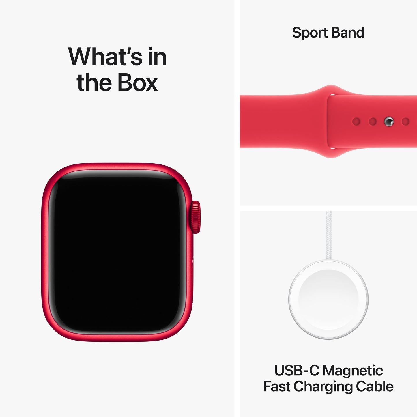 Apple Watch Series 9 GPS + Cellular 41mm (PRODUCT)RED Aluminium Case with (PRODUCT)RED Sport Band - S/M