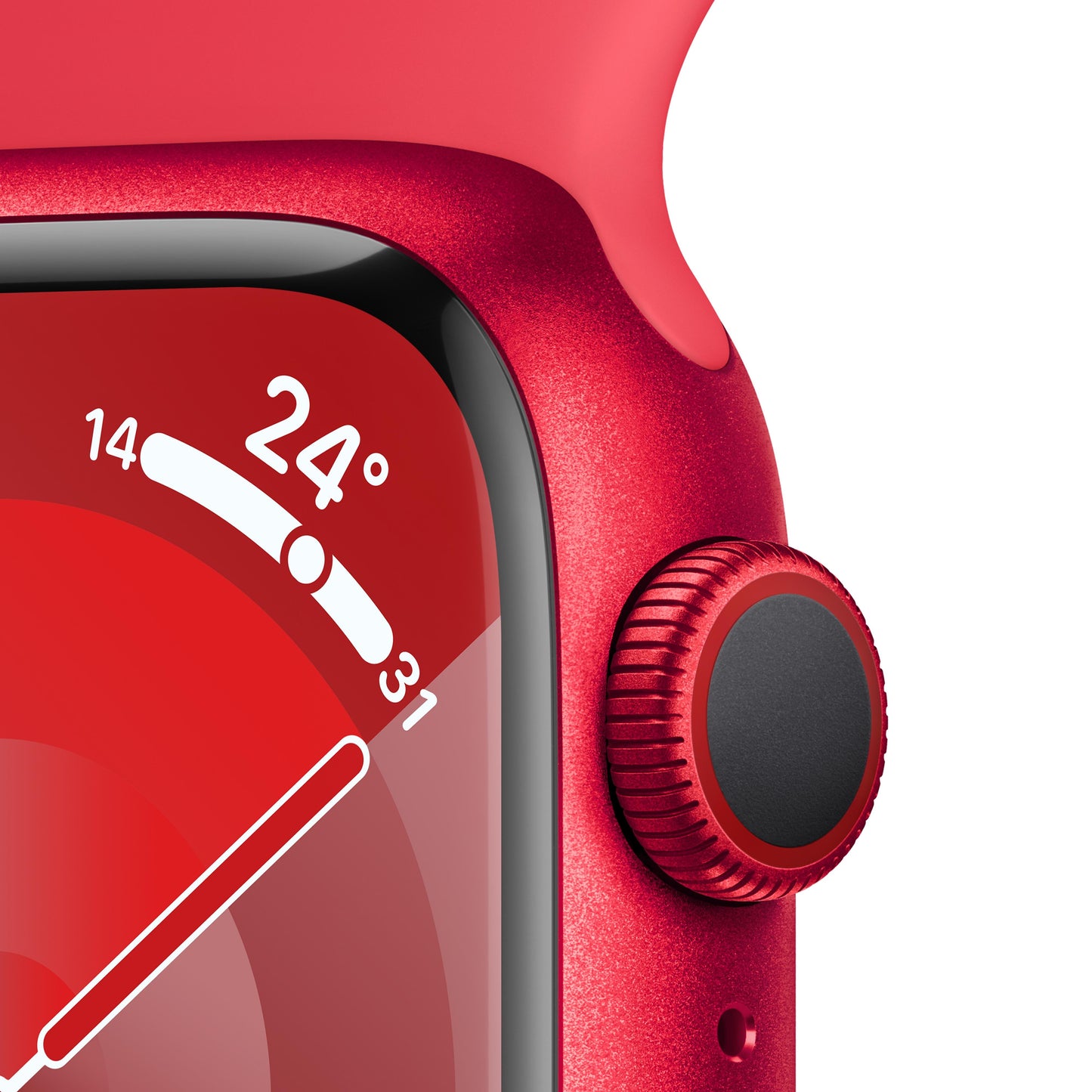 Apple Watch Series 9 GPS + Cellular 41mm (PRODUCT)RED Aluminium Case with (PRODUCT)RED Sport Band - S/M