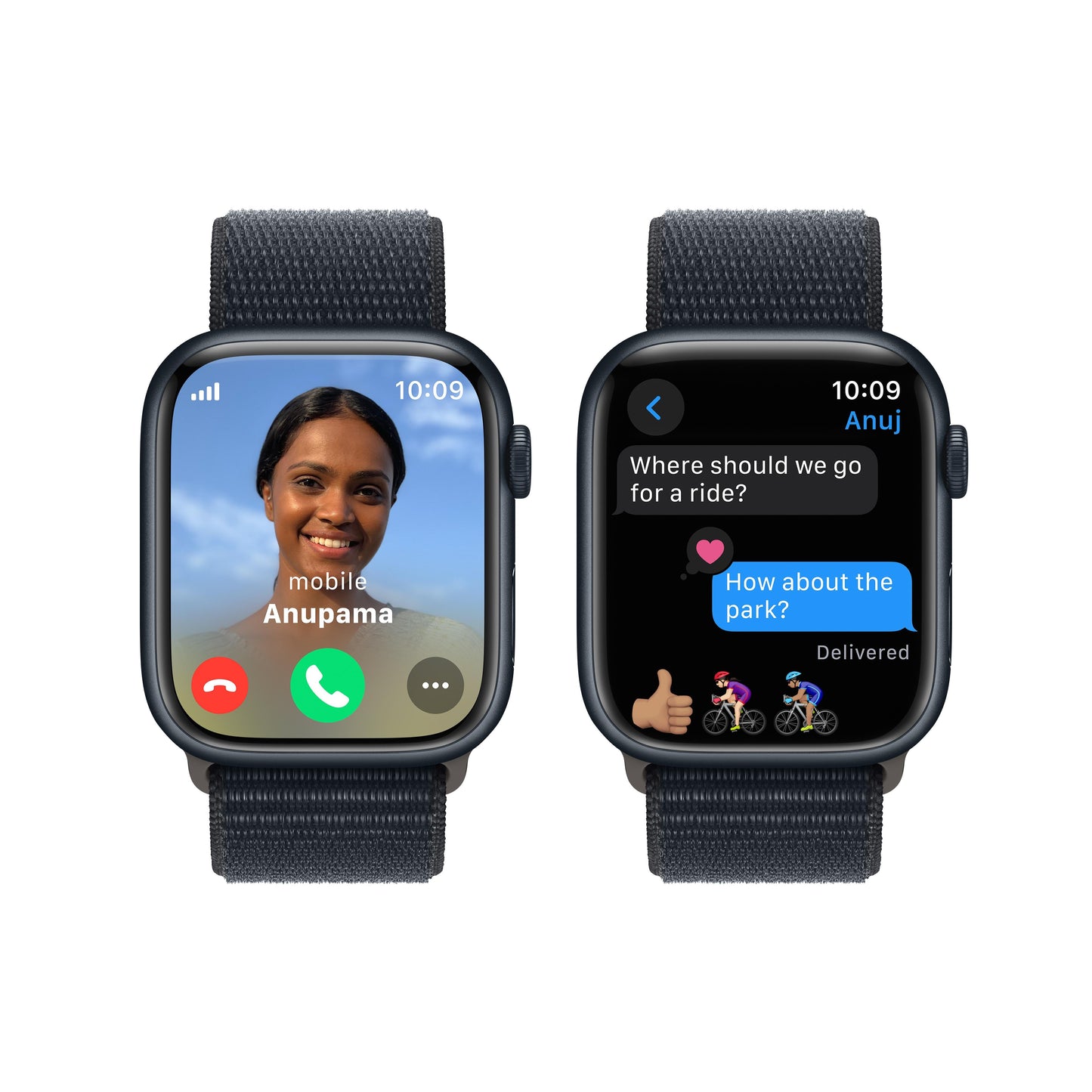 Apple Watch Series 9 GPS + Cellular 45mm Midnight Aluminium Case with Midnight Sport Loop