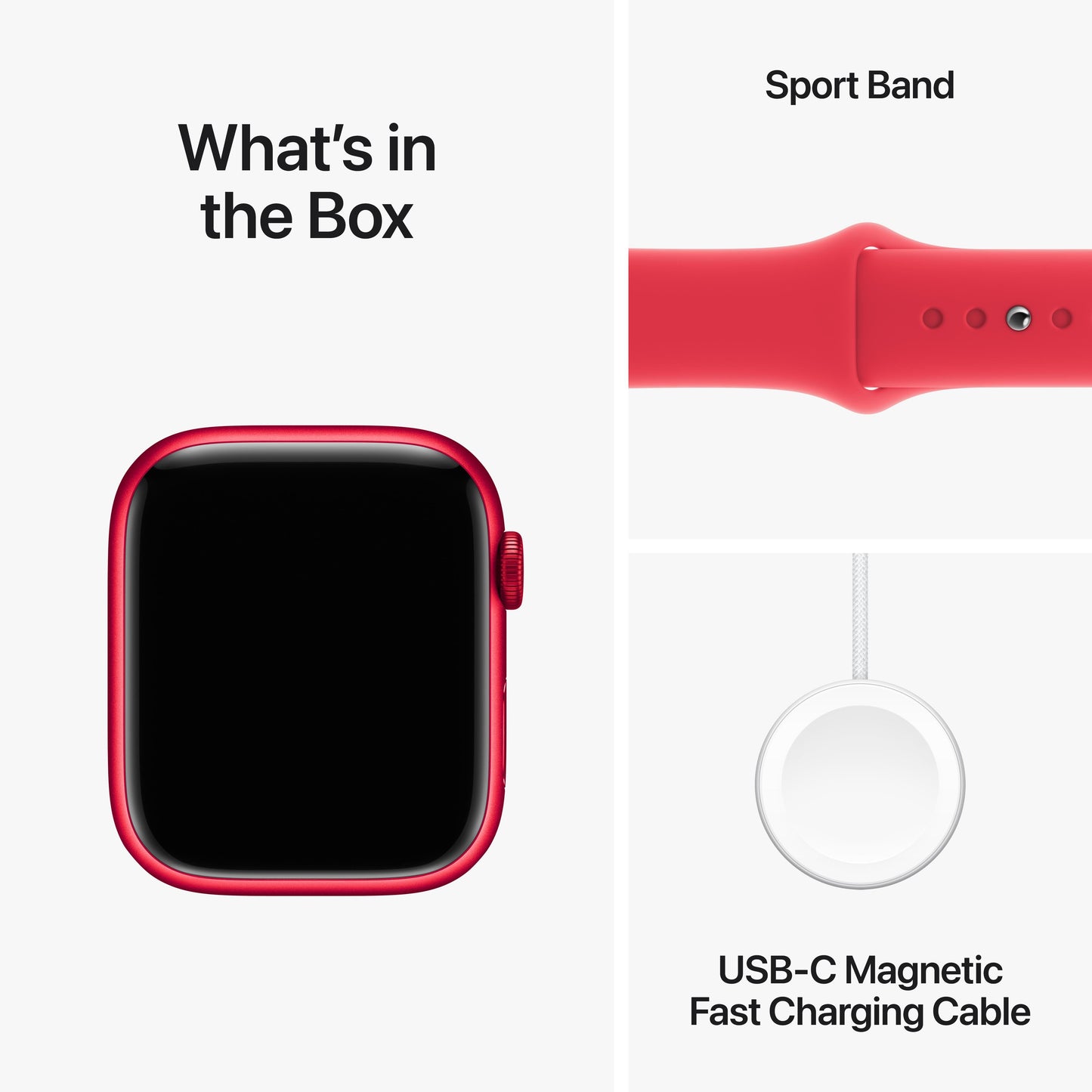 Apple Watch Series 9 GPS + Cellular 45mm (PRODUCT)RED Aluminium Case with (PRODUCT)RED Sport Band - M/L