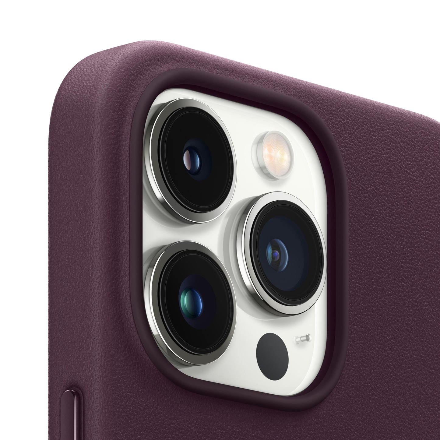 iPhone 13 Pro Max Leather Case with MagSafe - Dark Cherry