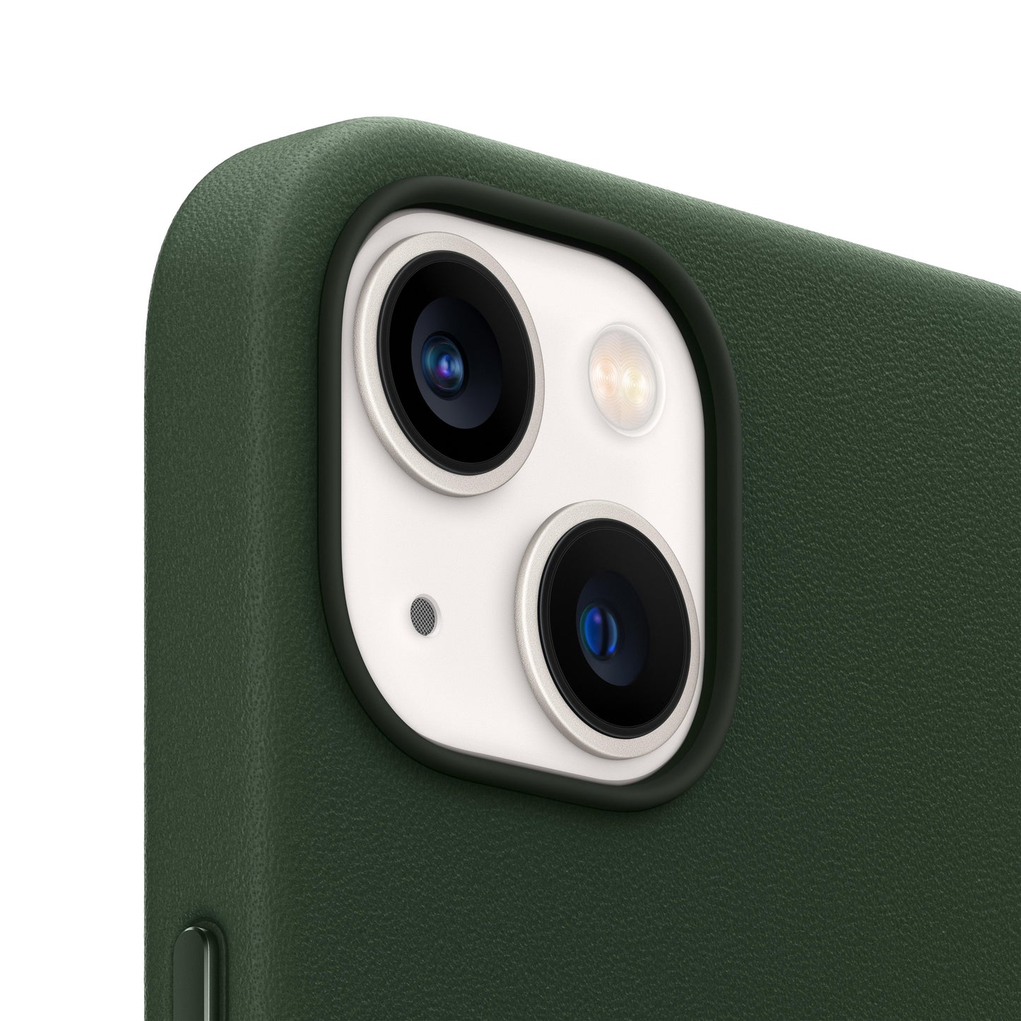 iPhone 13 mini Leather Case with MagSafe - Sequoia Green