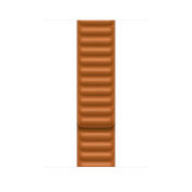 45mm Golden Brown Leather Link - M/L
