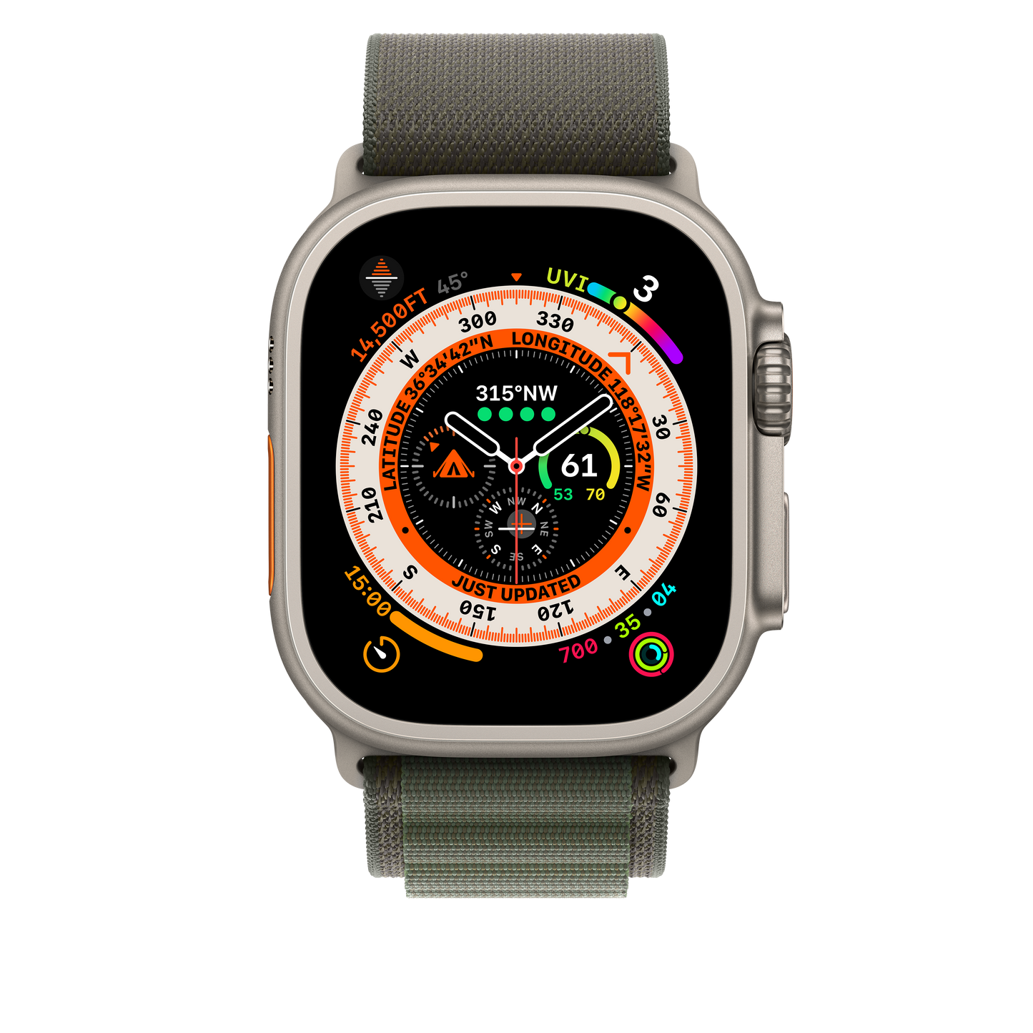 49mm Green Alpine Loop -Medium