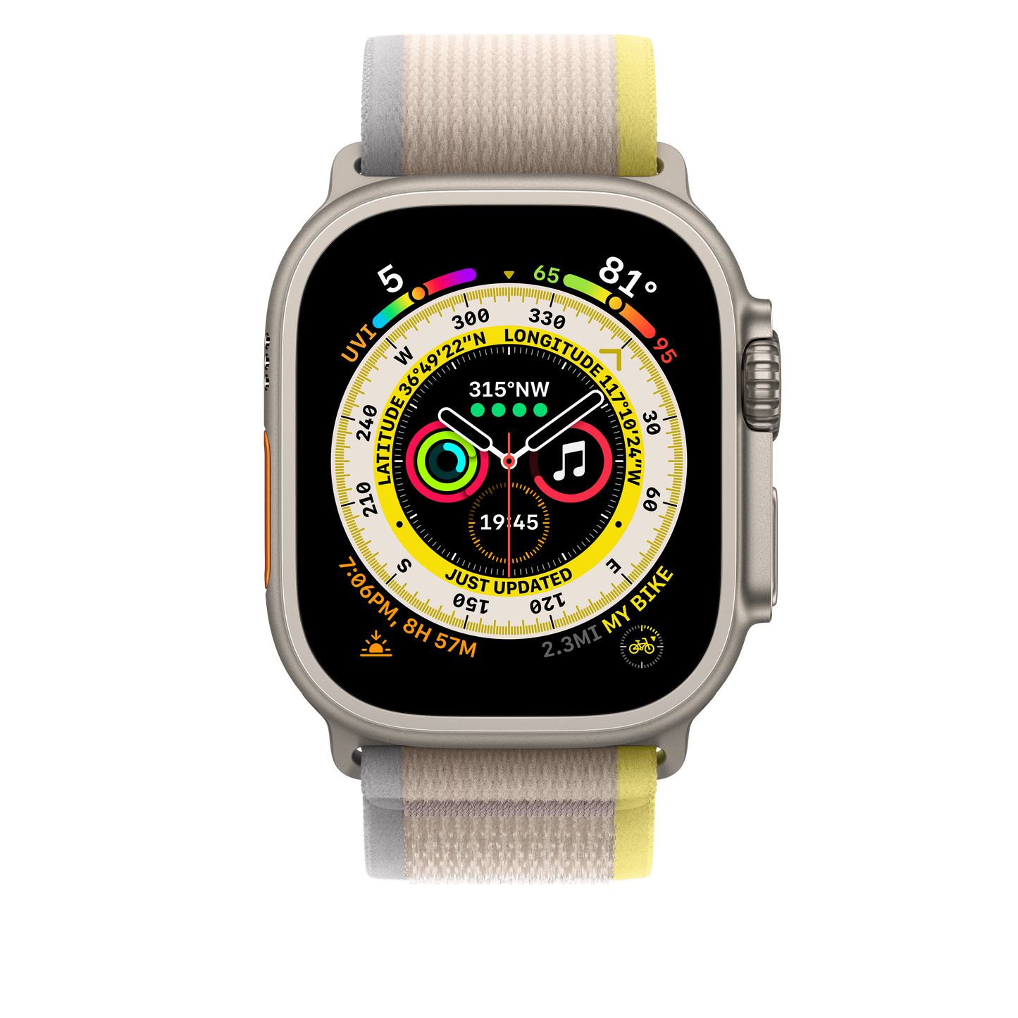 49mm Yellow/Beige Trail Loop -M/L