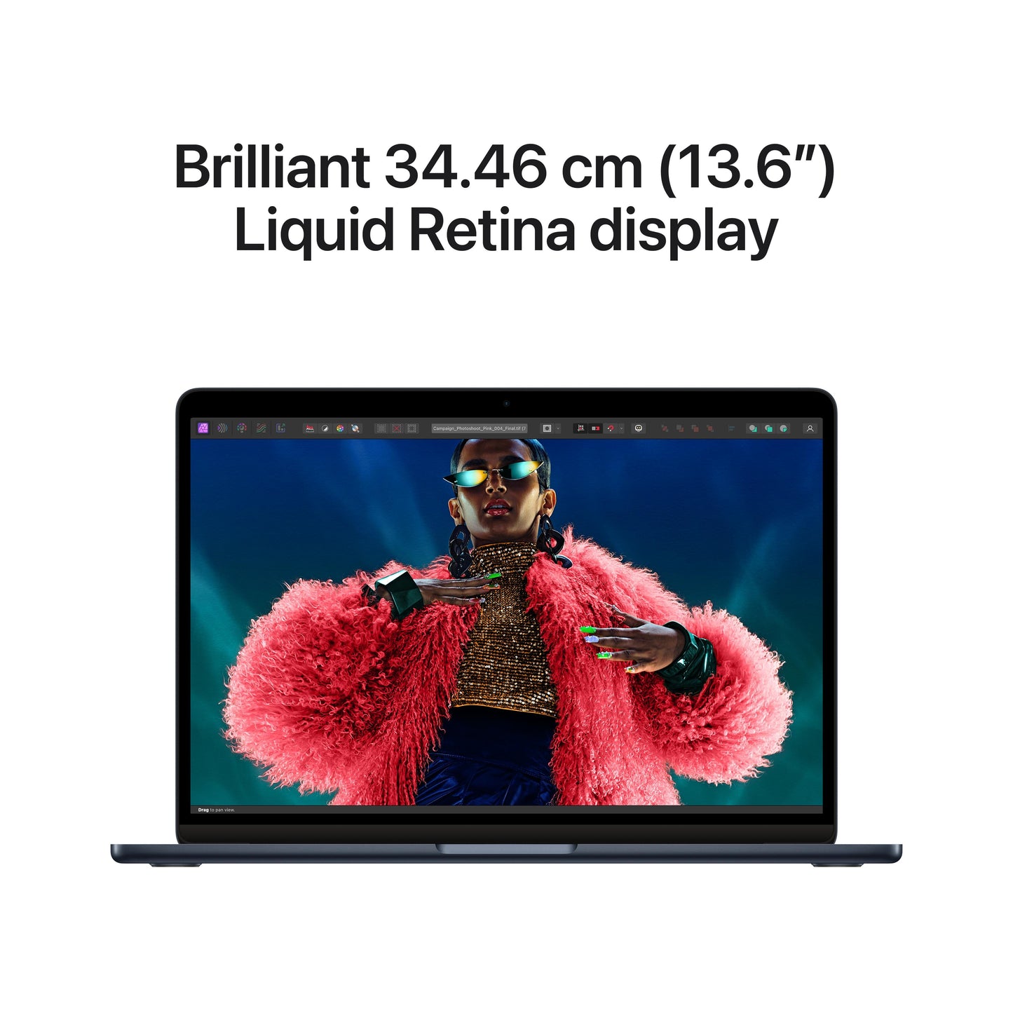 13-inch MacBook Air: Apple M3 chip with 8‑core CPU and 8‑core GPU, 256GB SSD - Midnight