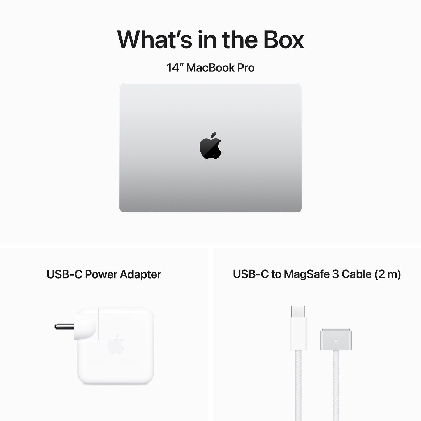 14-inch MacBook Pro: Apple M3 chip with 8‑core CPU and 10‑core GPU, 512GB SSD - Silver
