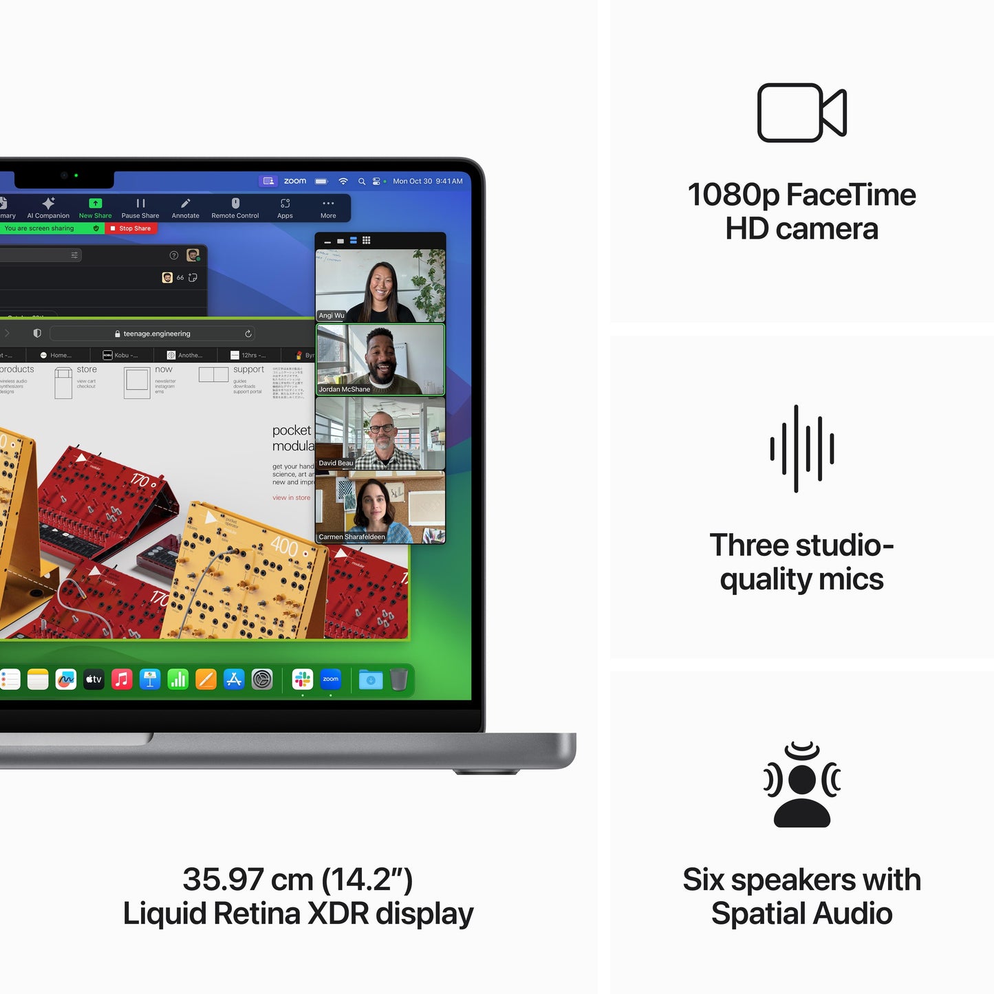 14-inch MacBook Pro: Apple M3 chip with 8‑core CPU and 10‑core GPU, 512GB SSD - Space Grey