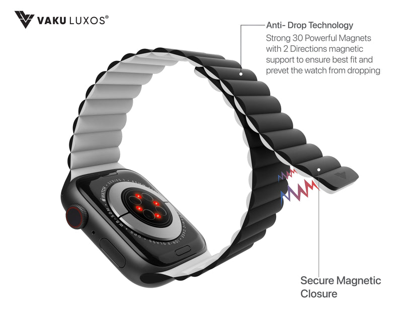 vaku-luxos®-stark-magnetic-self-adjusting-fit-silicon-watch-straps-for-41mm-38-40mm-black8905129016159