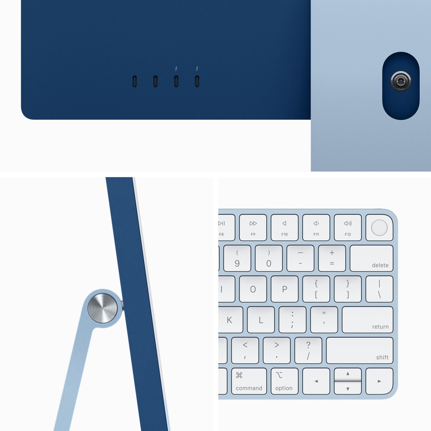 24-inch iMac with Retina 4.5K display: Apple M3 chip with 8‑core CPU and 10‑core GPU, 512GB SSD - Blue