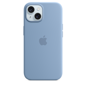 iPhone 15 Silicone Case with MagSafe - Winter Blue