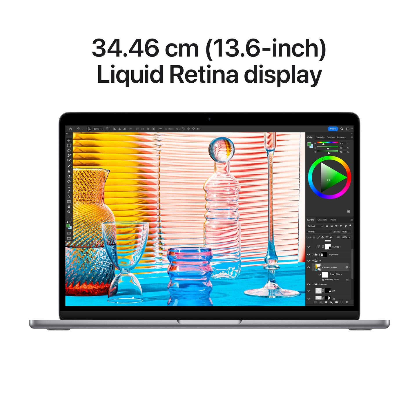 13-inch MacBook Air: Apple M2 chip with 8, core CPU and 8, core GPU, 256GB SSD - Space Grey