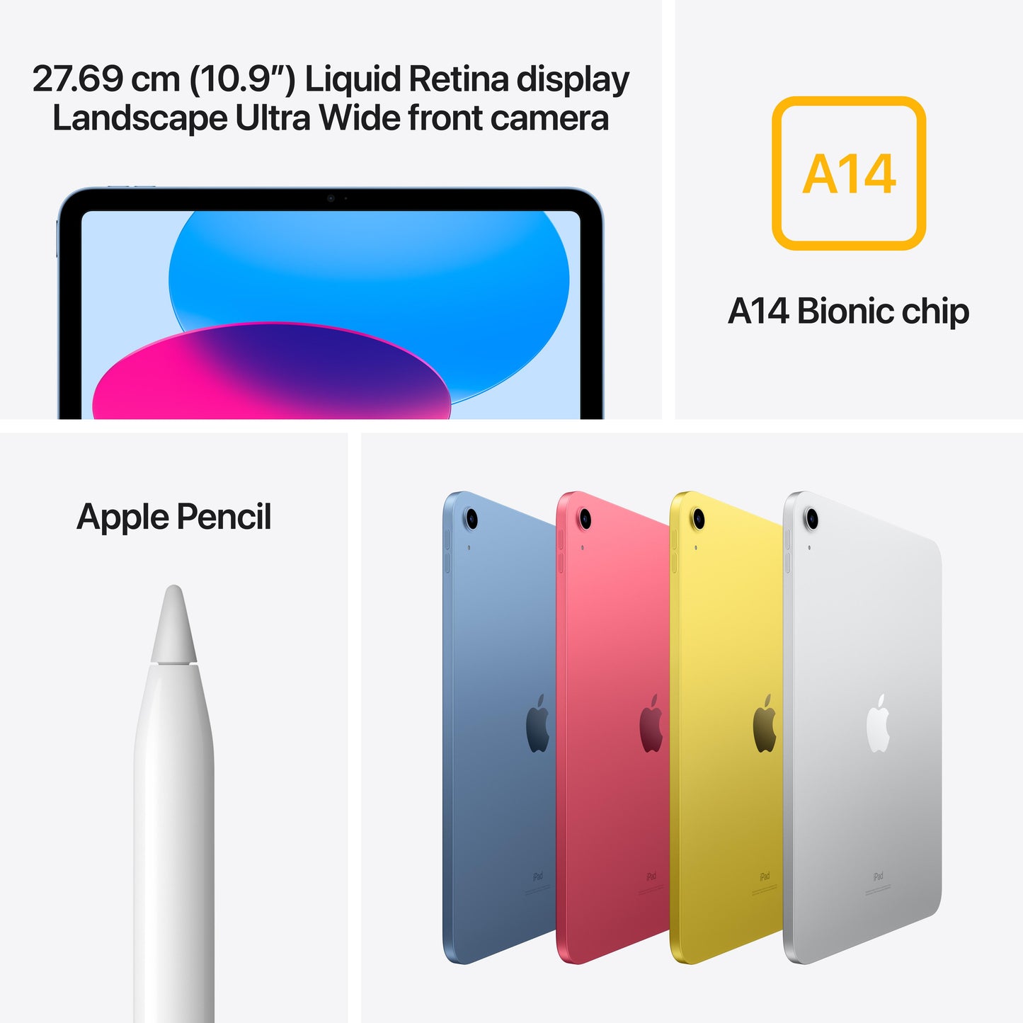 2022 10.9-inch iPad Wi-Fi + Cellular 64GB - Silver (10th generation)