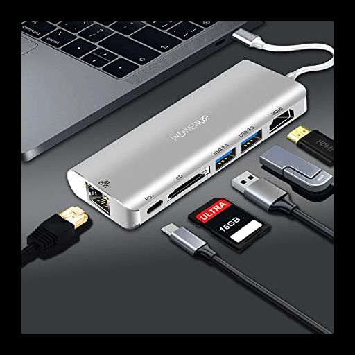 Powerup ELITE PLUS U SB-C HUB 6IN1  (HDMI-LAN)